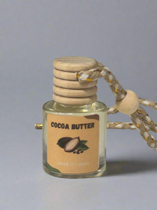 ODOR CORPS COCOA BUTTER 8 Milliliter Handmade Air Fresheners Oil Diffuser Crafted in the USA with Eco-Friendly Glass Bottles and Wooden Lids